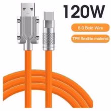 کابل شارژ موکسوم تایپ سی ۱۲۰ وات سیلیکونی ۶ آمپر